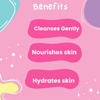 Puddles Organic Unicorn Magic BodyWash Gel (Age 2-12 Yrs), Coconut cleansers Essential Oil