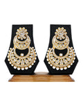 Gold-Plated Alloy Traditional Look Pearl Studded Earrings - The Pari - Distacart