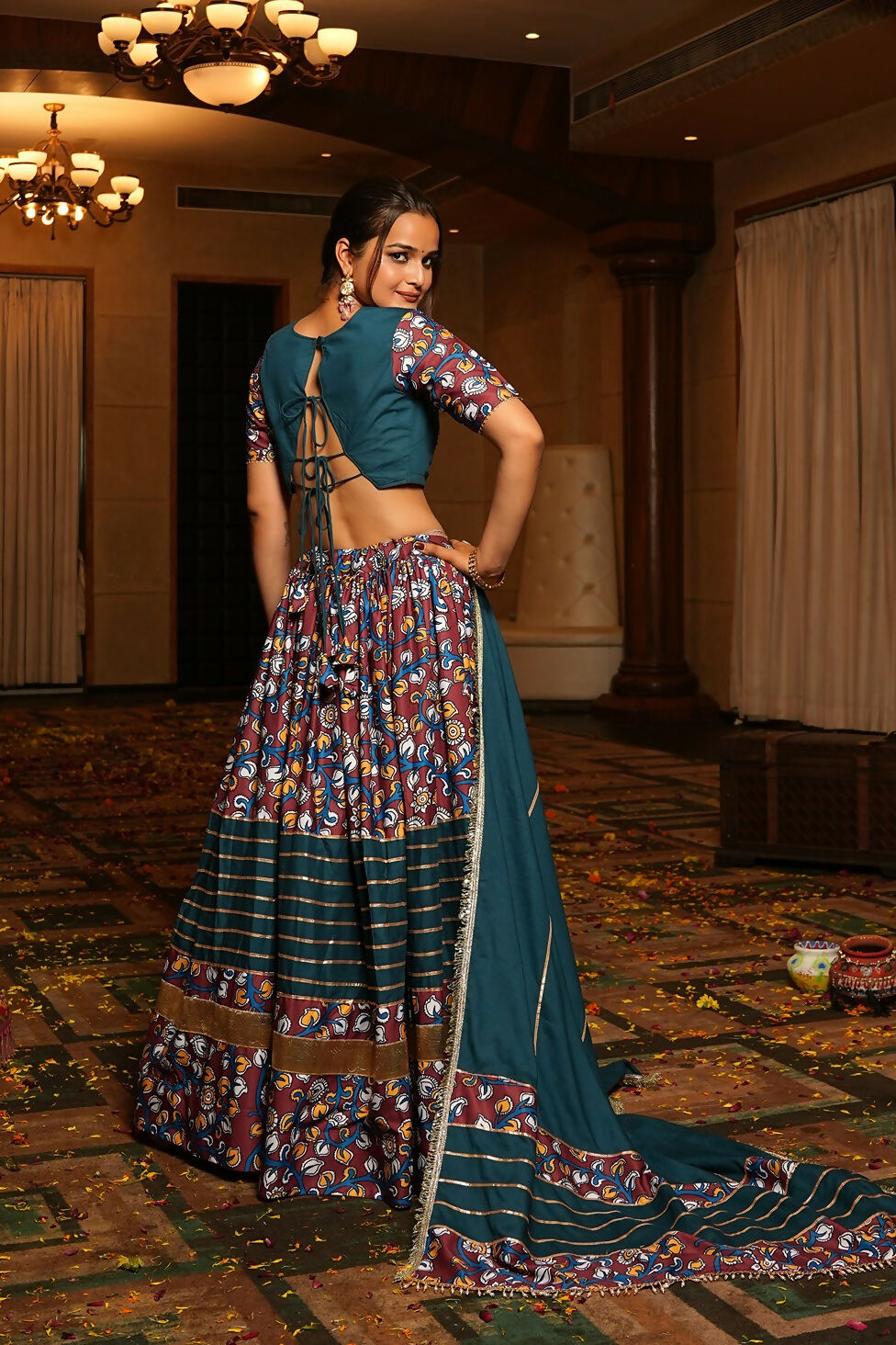 AI Fashion Rama Crepe Designer Navratri Wear Lehenga Choli Collection