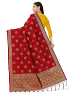 Mimosa Women's Banarasi Art Silk Floral Maroon Dupatta (Free Size) - Distacart