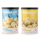 Pureheart Nutreat Combo of Natural Macadamia and Salted Roasted Macadamia - Distacart