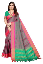 Vamika Weaving Grey Cotton Silk Saree - Distacart