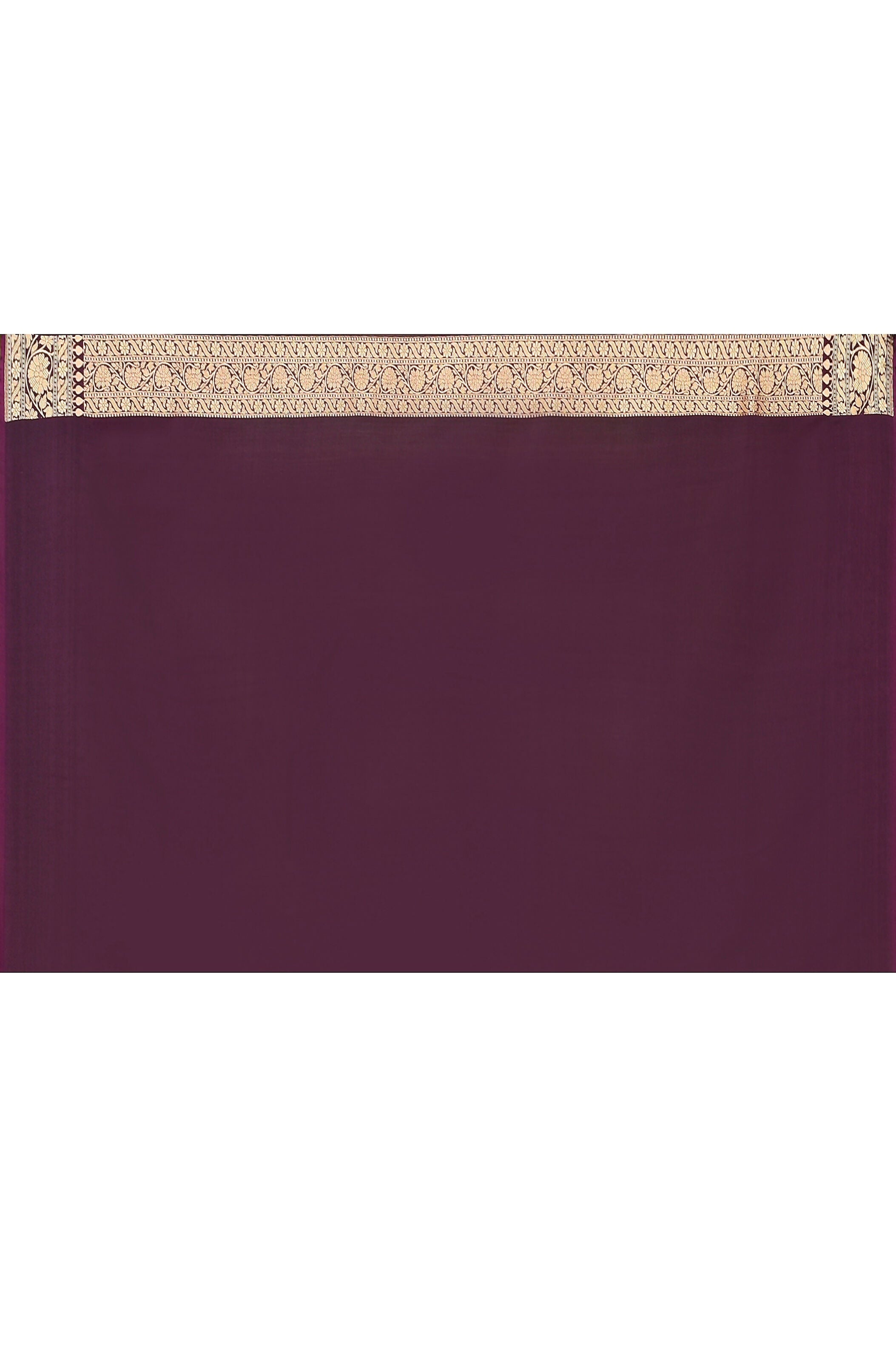 Joban Fashion Plum Purple Banarasi Soft Pure Handloom Banarasi Silk Saree