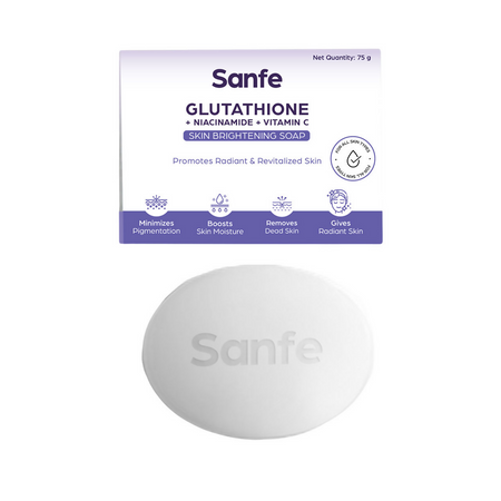 Sanfe Glutathione + Niacinamide + Vitamin C Brightening Soap