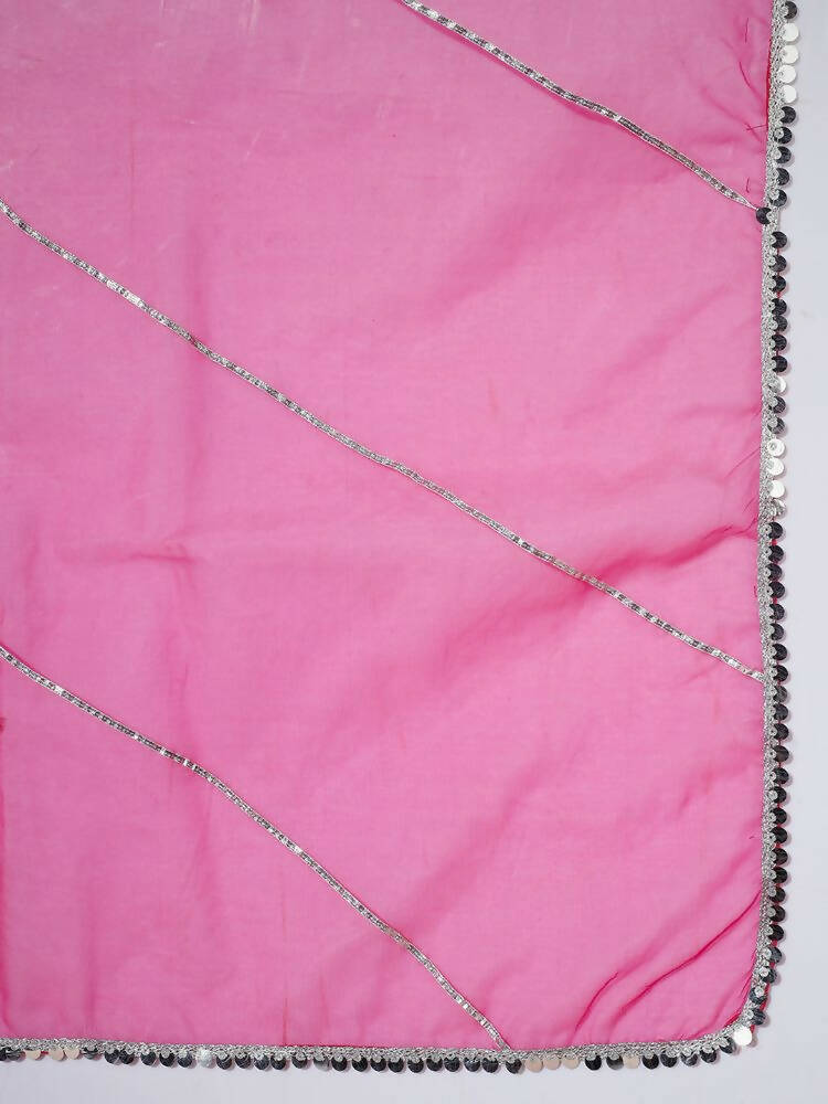 Myshka Women Pink Solid Kurta & With Dupatta - Distacart