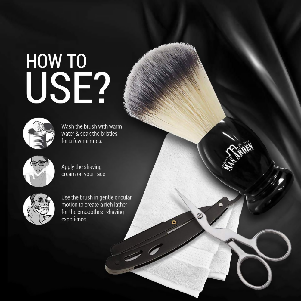 Man Arden Premium Shaving Brush With Extra Soft Bristles - Distacart