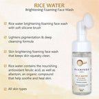 Glamveda Rice Water Brightening Foaming Face Wash With Soft Silicone Brush