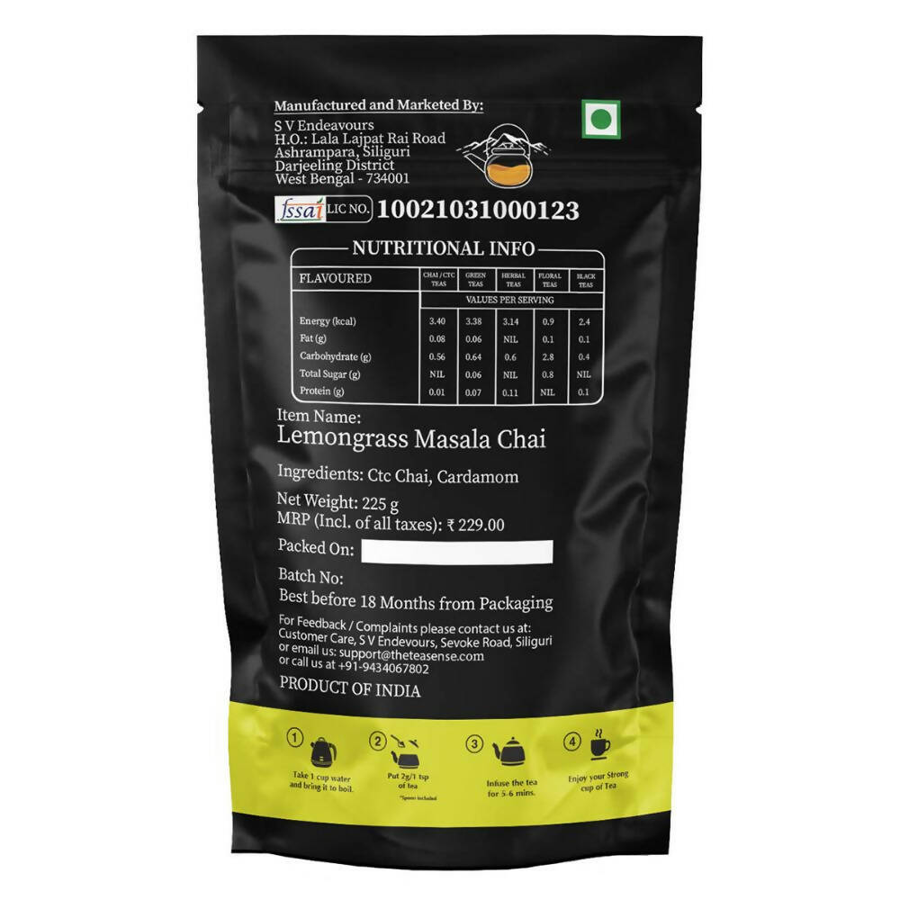Tea Sense Lemongrass Masala Chai - Distacart
