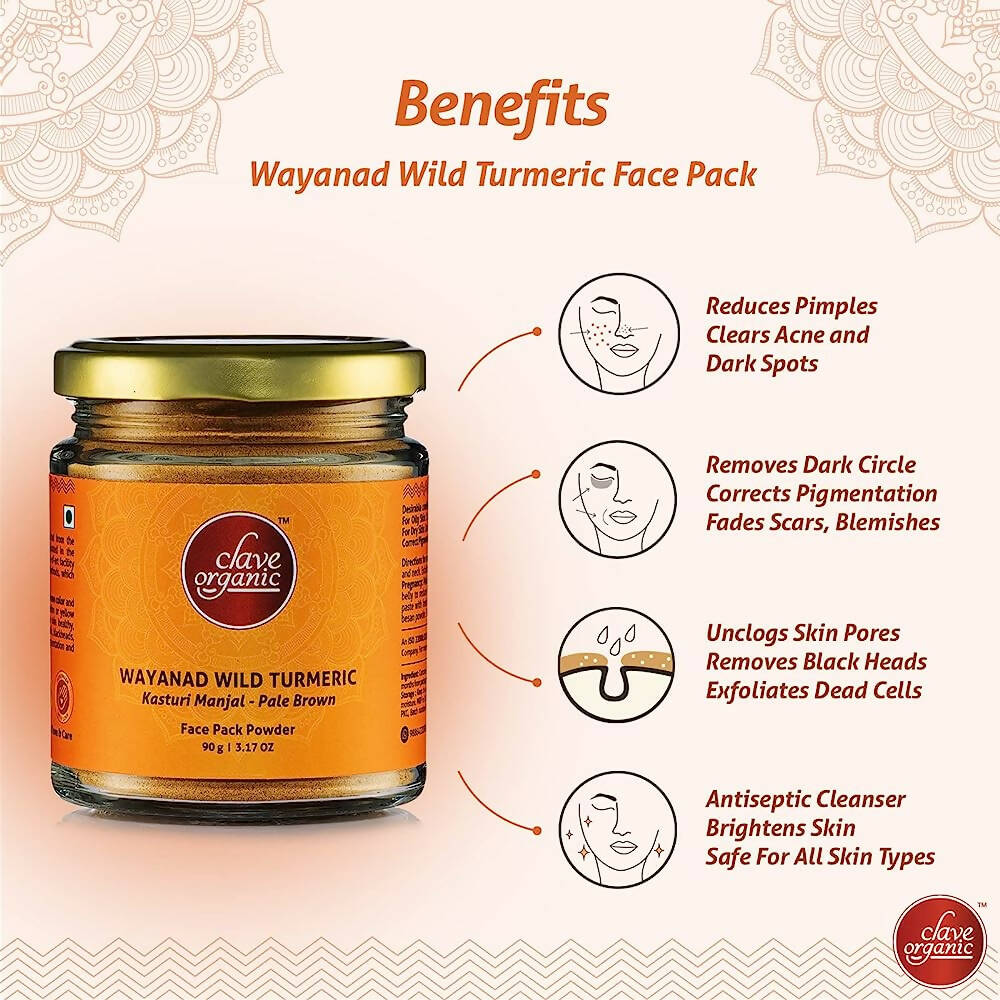 Clave Organic Wayanad Wild Turmeric Powder for Face Pack