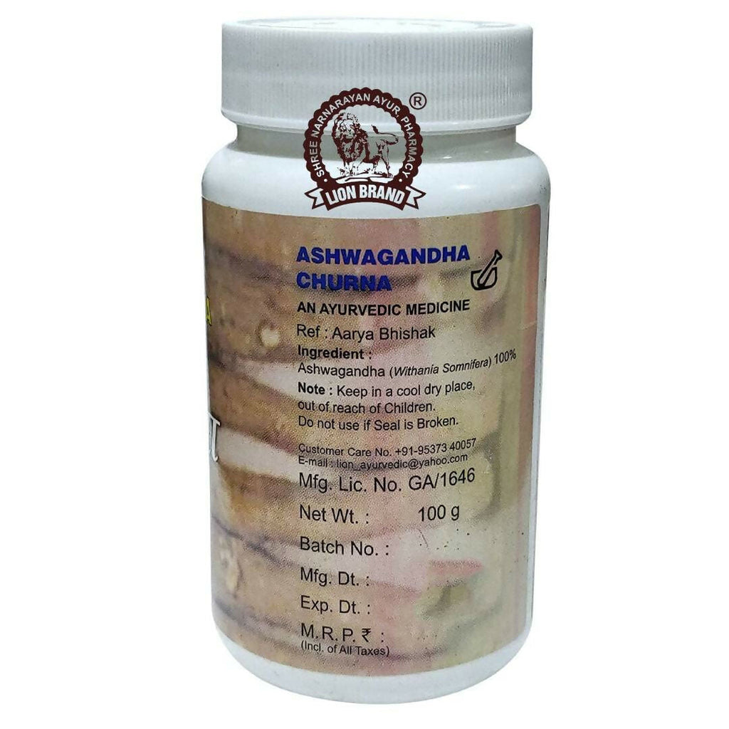 Lion Ayurveda Ashwagandha Churna - Distacart