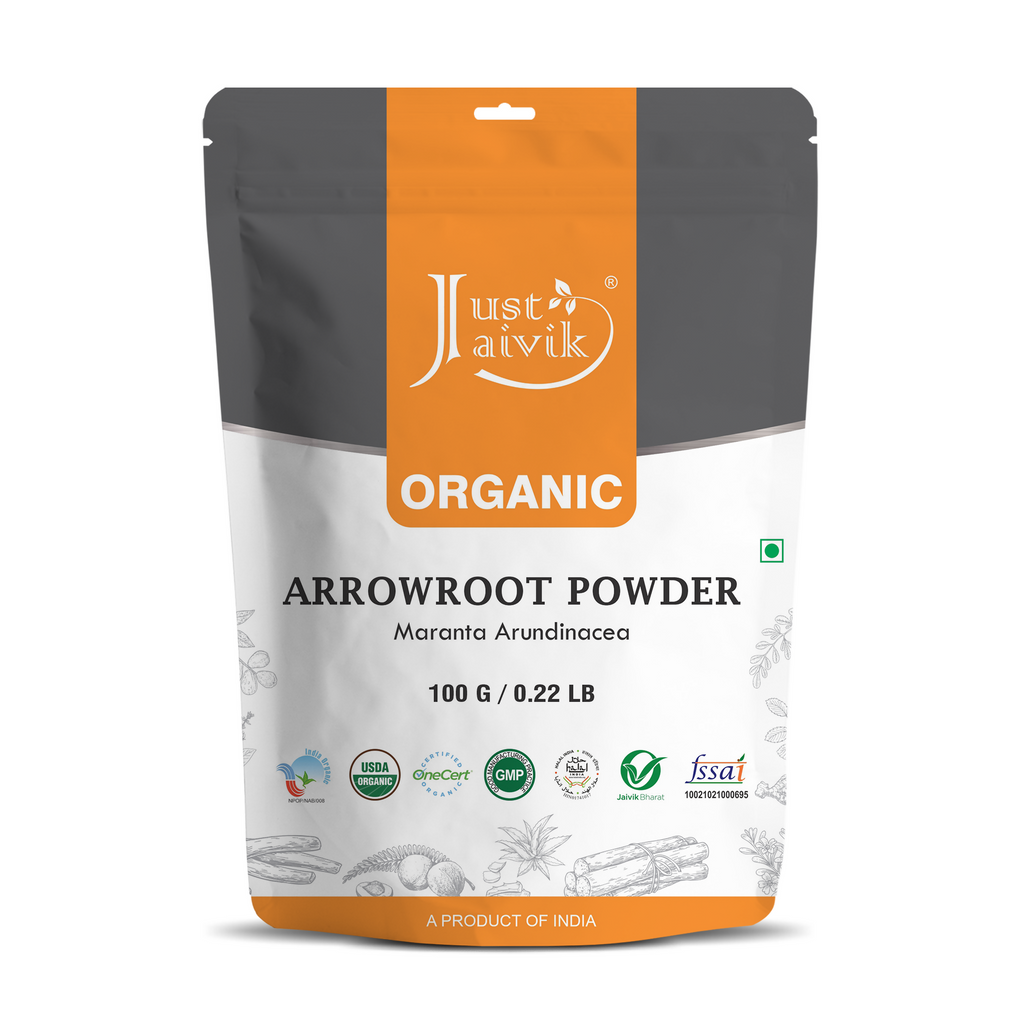 Just Jaivik Organic Arrowroot Powder - Distacart