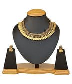 Gold-Polished Alloy Temple Jewellery Coin Choker Necklace - The Pari