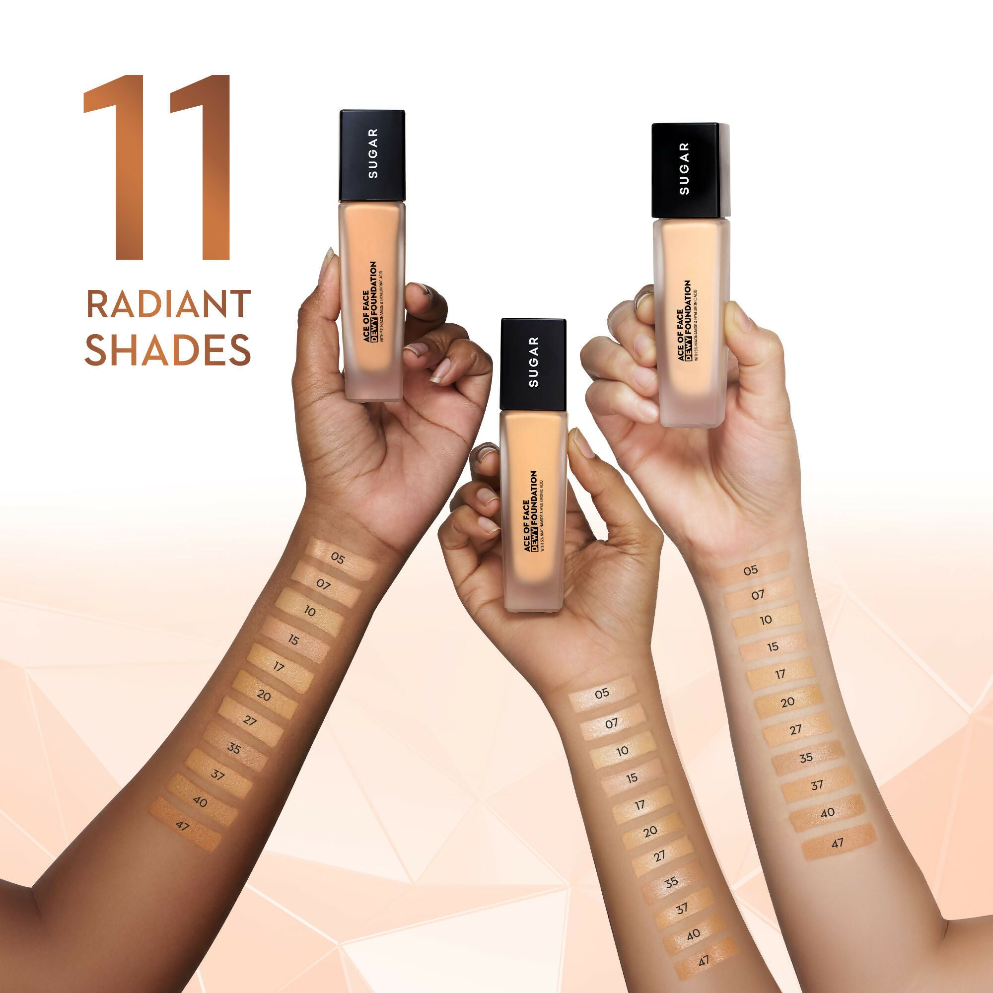 Sugar Ace Of Face Dewy Foundation - 10 Latte