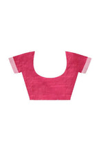 Mominos Fashion Moeza Magenta All Over Buti Handloom Silk Saree with unstitched Blouse piece - Distacart