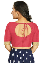 Aastha Fashion Women's Gajri Art Silk Designer Traditional Readymade Blouse