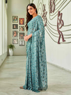 Tikhi Imli Geometric Woven Design Saree - Distacart