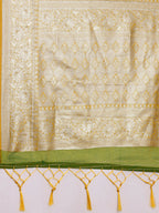 Saree Mall Mustard Ethnic Motifs Zari Organza Banarasi Saree - Distacart