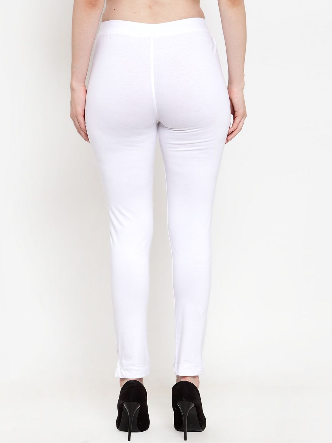 TAG 7 Women Pack Of 2 Solid Ankle-Length Straight-Fit Leggings