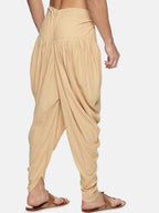 Sethukrishna Beige Solid Dhoti Pant For Men - Distacart