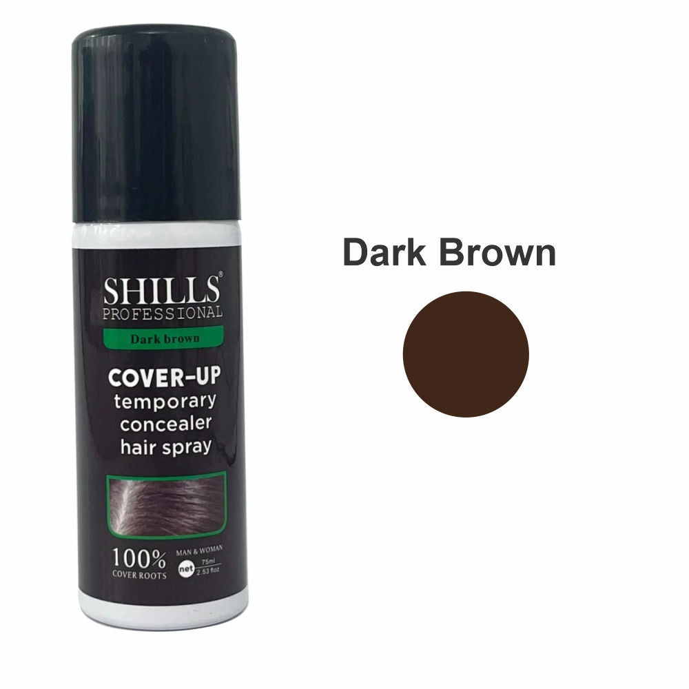 shills professional touch up hair spray brown