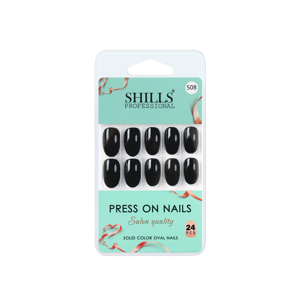 shills professional reusable press on nails oval spn508