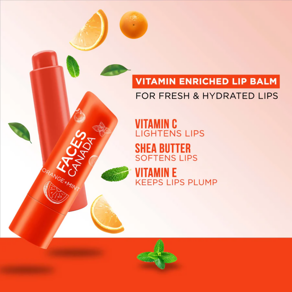 Faces Canada Vitamin C Lip Balm - Orange Mint - Distacart
