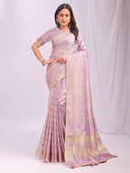 Shree Shyam Fashion Organza Light Pink Saree - Distacart