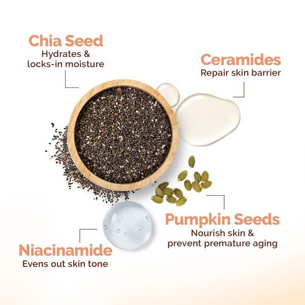 Mamaearth Chia Hydra-Calm Face Pack with Chia Seed & Ceramides