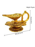 Spillbox Gold-Toned Brass Aishwarya Diya Pooja Essential