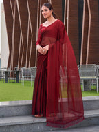 Tikhi Imli Striped Ready to Wear Saree - Distacart