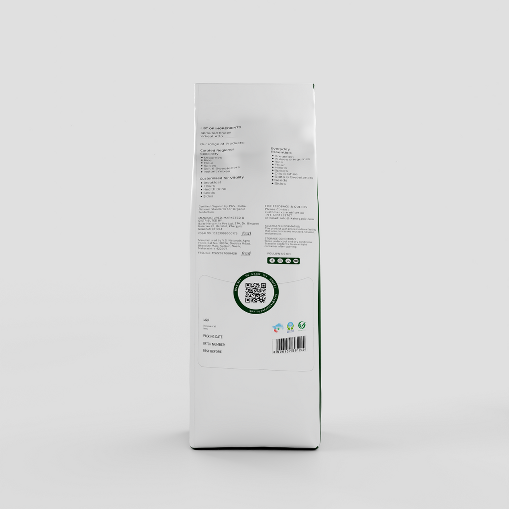 3 - Sprouted Khapli Wheat Atta - 900 gm