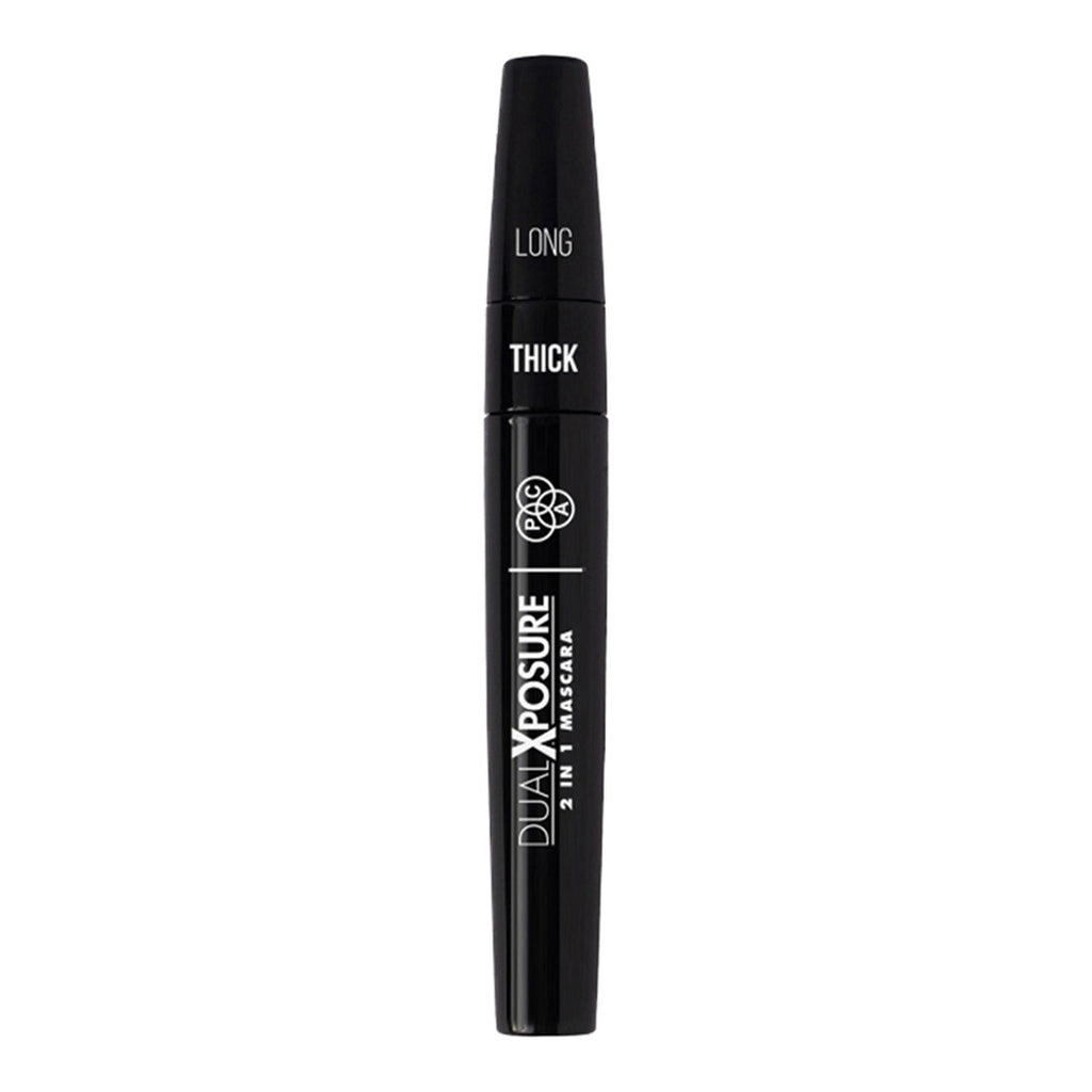 PAC Studio Dual Xposure Mascara - 2-in-1 Volumizing & Lengthening Mascara, Longlasting Clump Free
