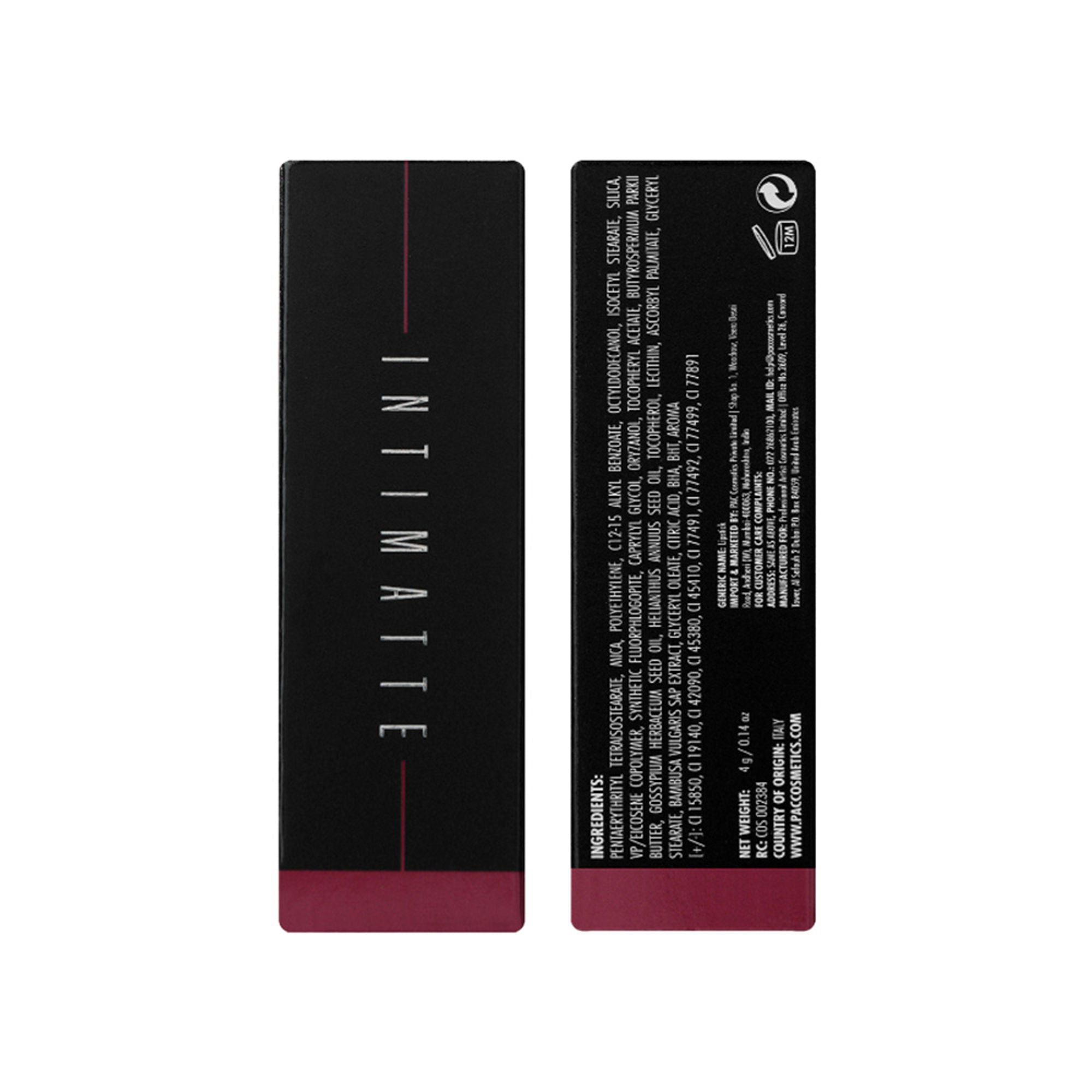 PAC Studio Intimatte Lipstick - On The Edge