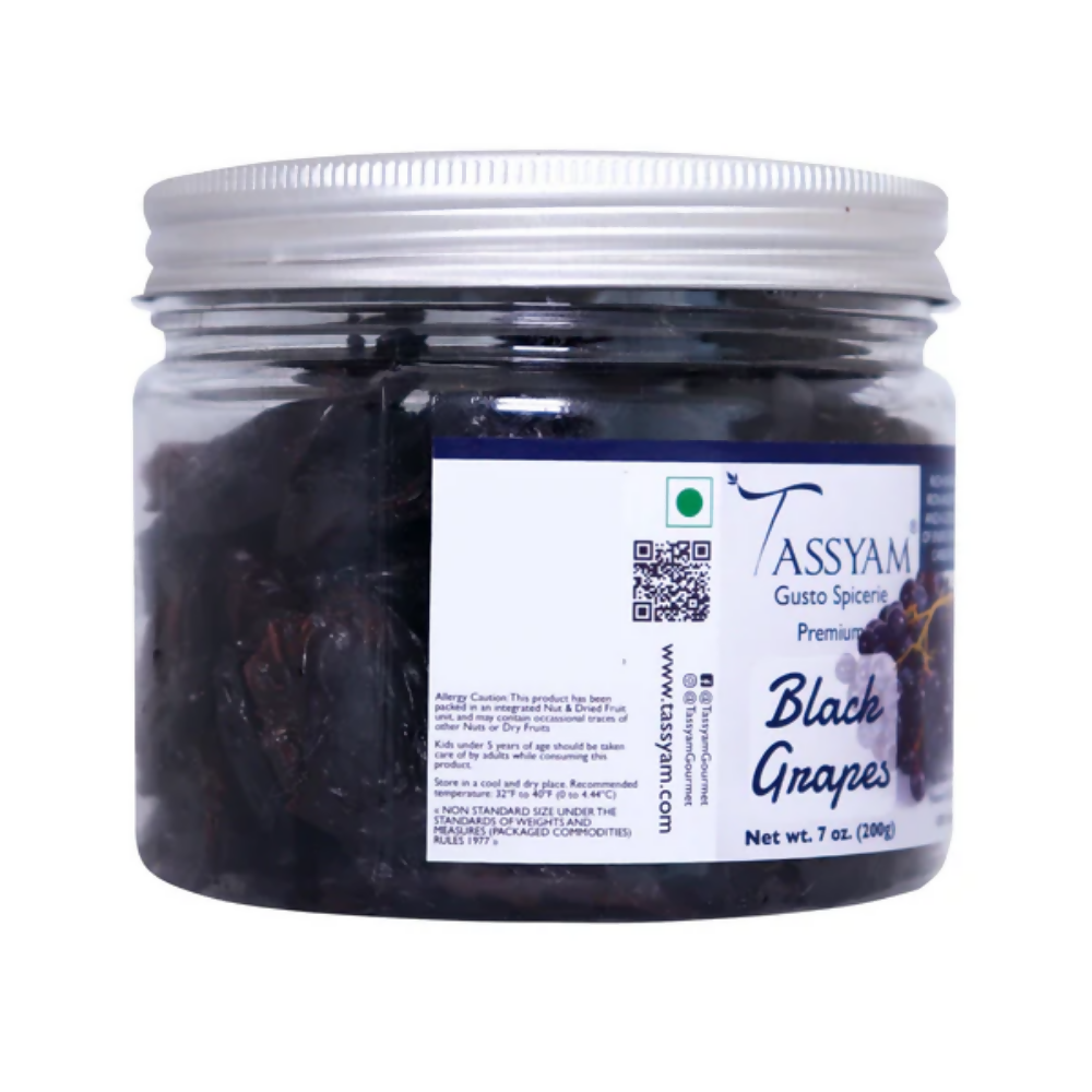 Tassyam Organics Exotic Dehydrated Black Grapes - Distacart