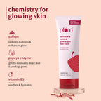 Plum Saffron & Papaya Glow Bright Gel Face Wash For Daily Use - Fights Dullness & Evens Skin Tone