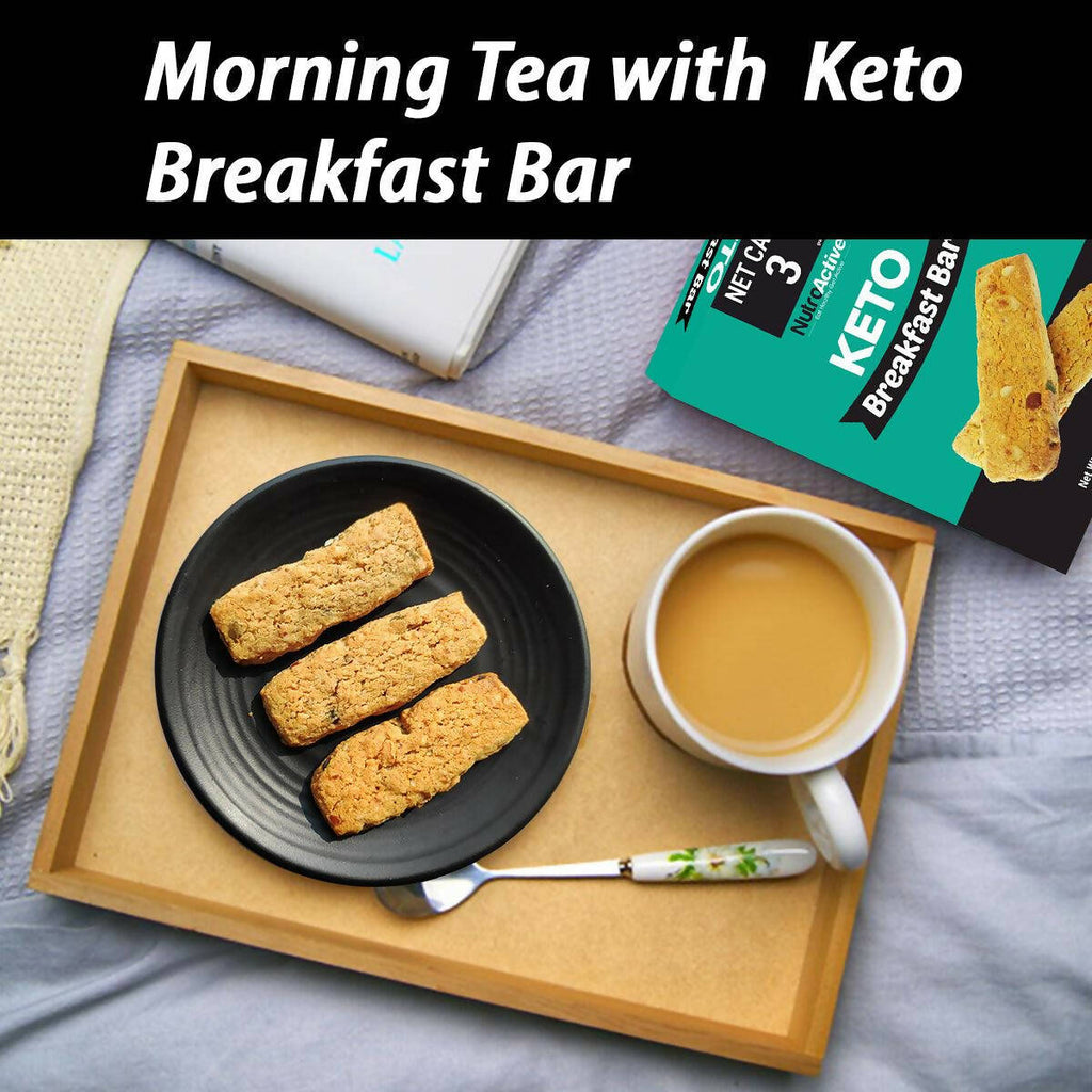 NutroActive Keto Breakfast Mini Bars with Nuts & Seeds