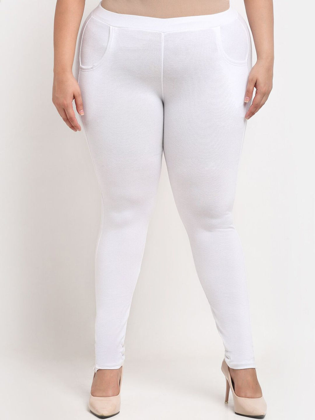 TAG 7 Women Plus Size Ankle Length Cotton Leggings