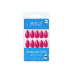 shills professional reusable press on nails almond spn647