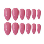 shills professional reusable press on nails almond spn628