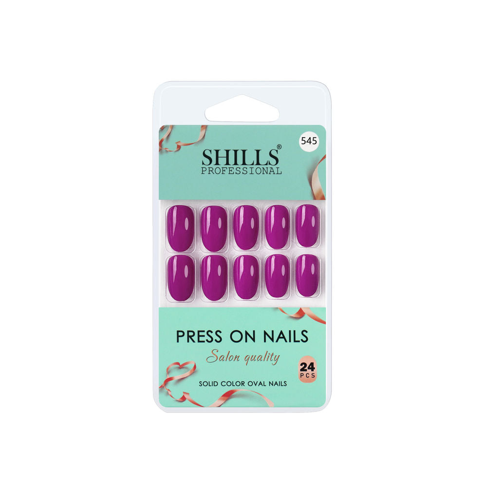 shills professional reusable press on nails oval spn545