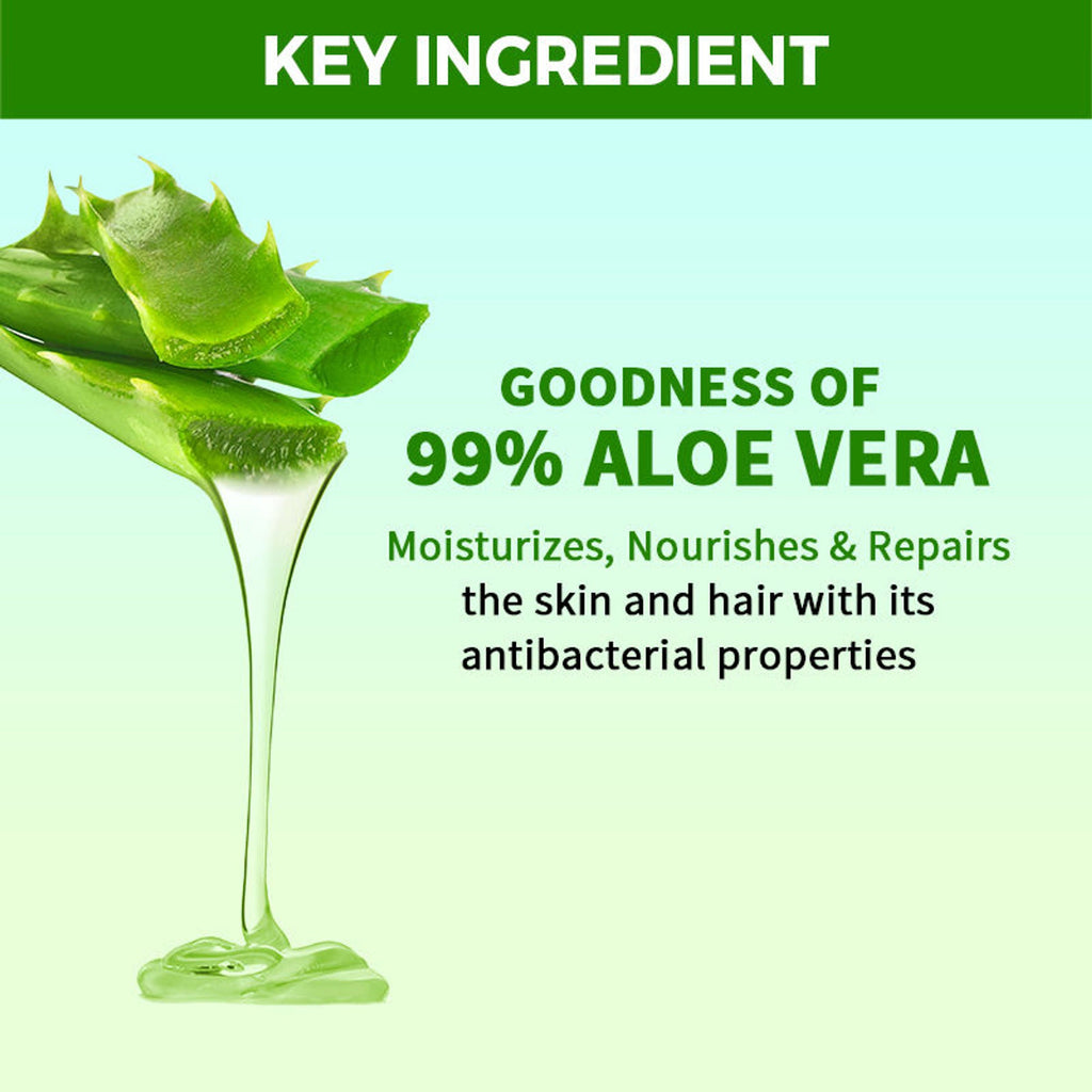 Nykaa Naturals Aloe Vera Gel - Hydrates & Soothes Skin, Repairs and Nourishes Hair for Healthy Glow - Distacart
