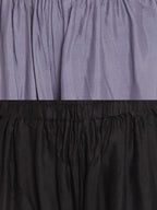 TAG 7 Women Pack Of 2 Black & Grey Solid Flared Palazzos