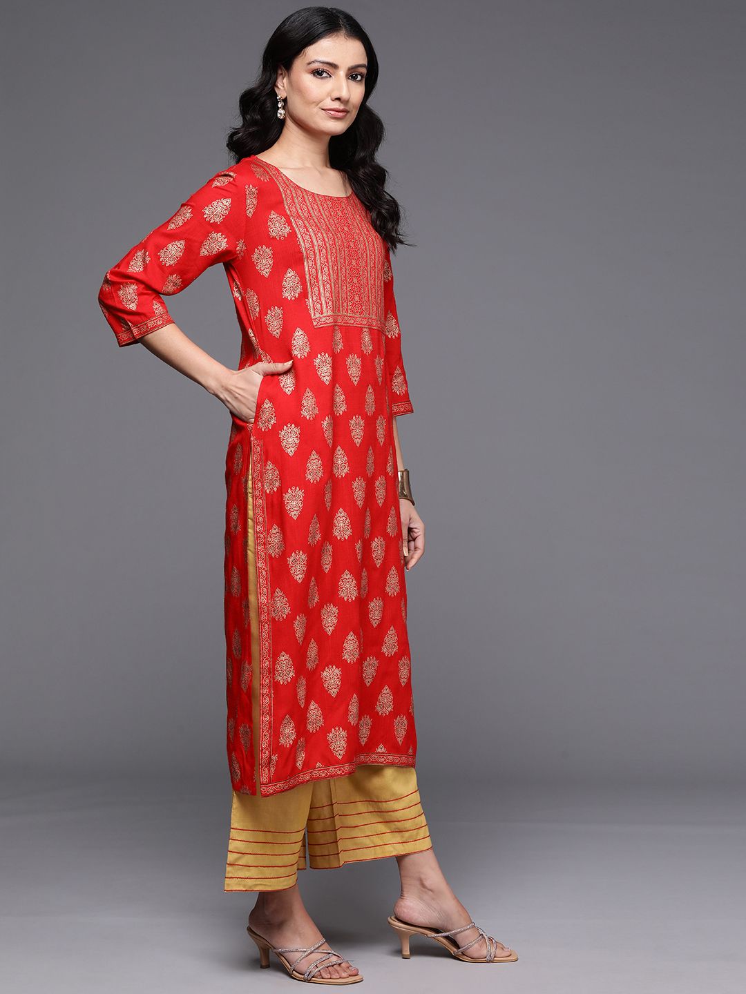 Indo Era Ethnic Motifs Printed Kurta - Distacart