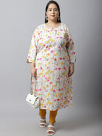 TAG 7 Women Plus Size Mustard Solid Leggings