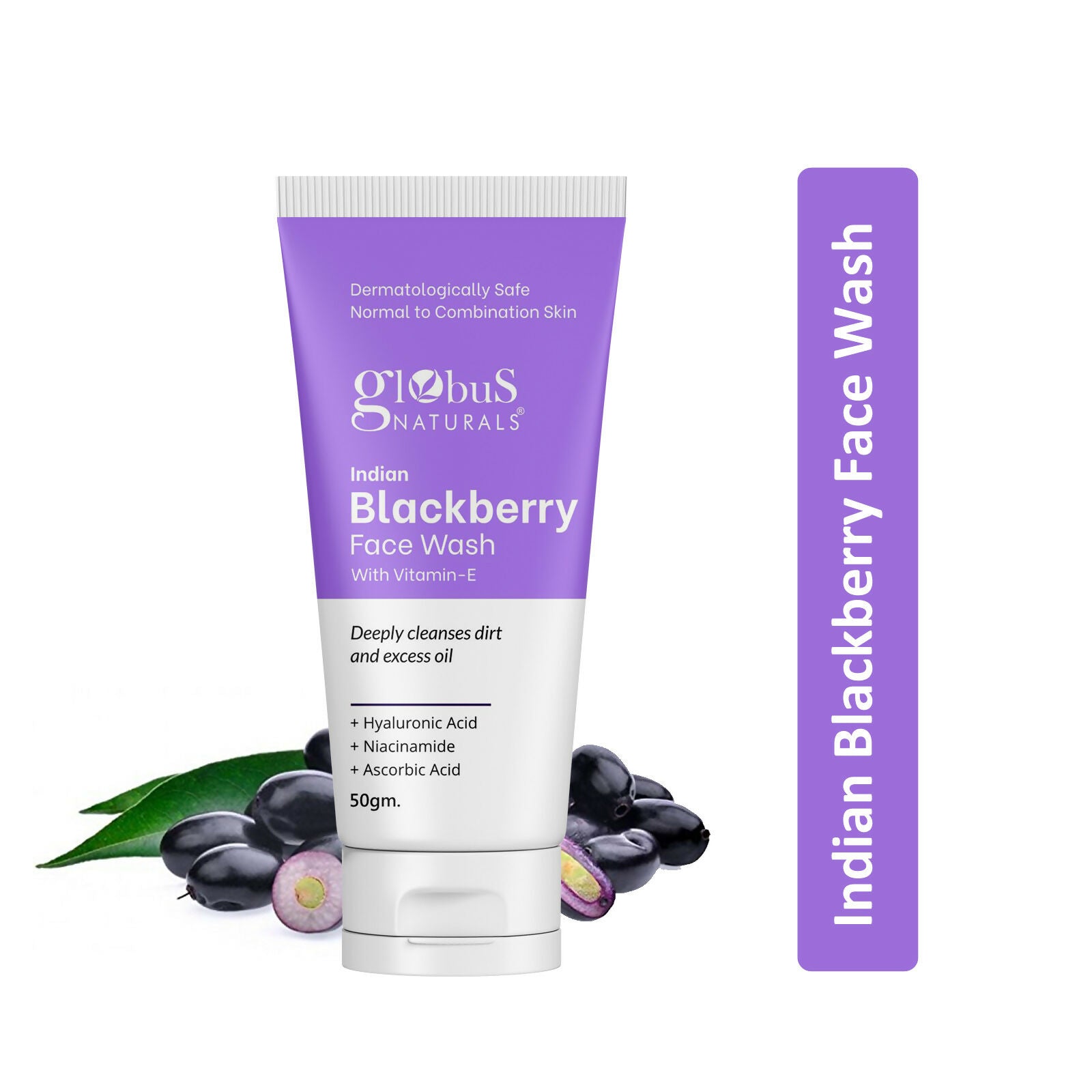 Globus Naturals Indian Blackberry Face Wash with Vitamin E - Distacart