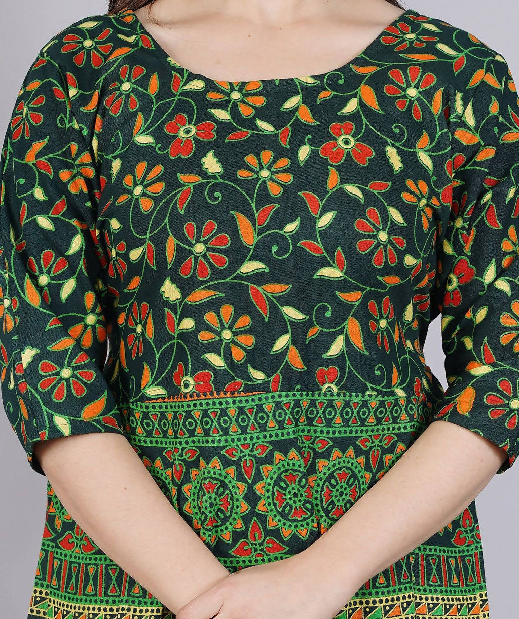 Vamika Multicolor Cotton Printed Party/Casual Wear Kurti (GAM12K)