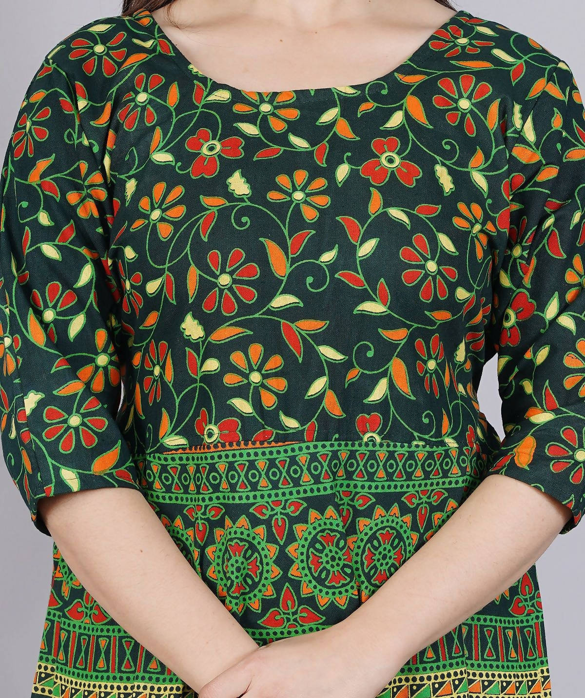 Vamika Multicolor Cotton Printed Party/Casual Wear Kurti (GAM12K)