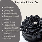 confect black gum paste br b 250 gms b