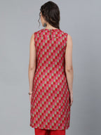 Aks Checked Maternity Kurta