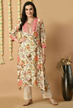 Joban Fashion White Maslin Kurta Set